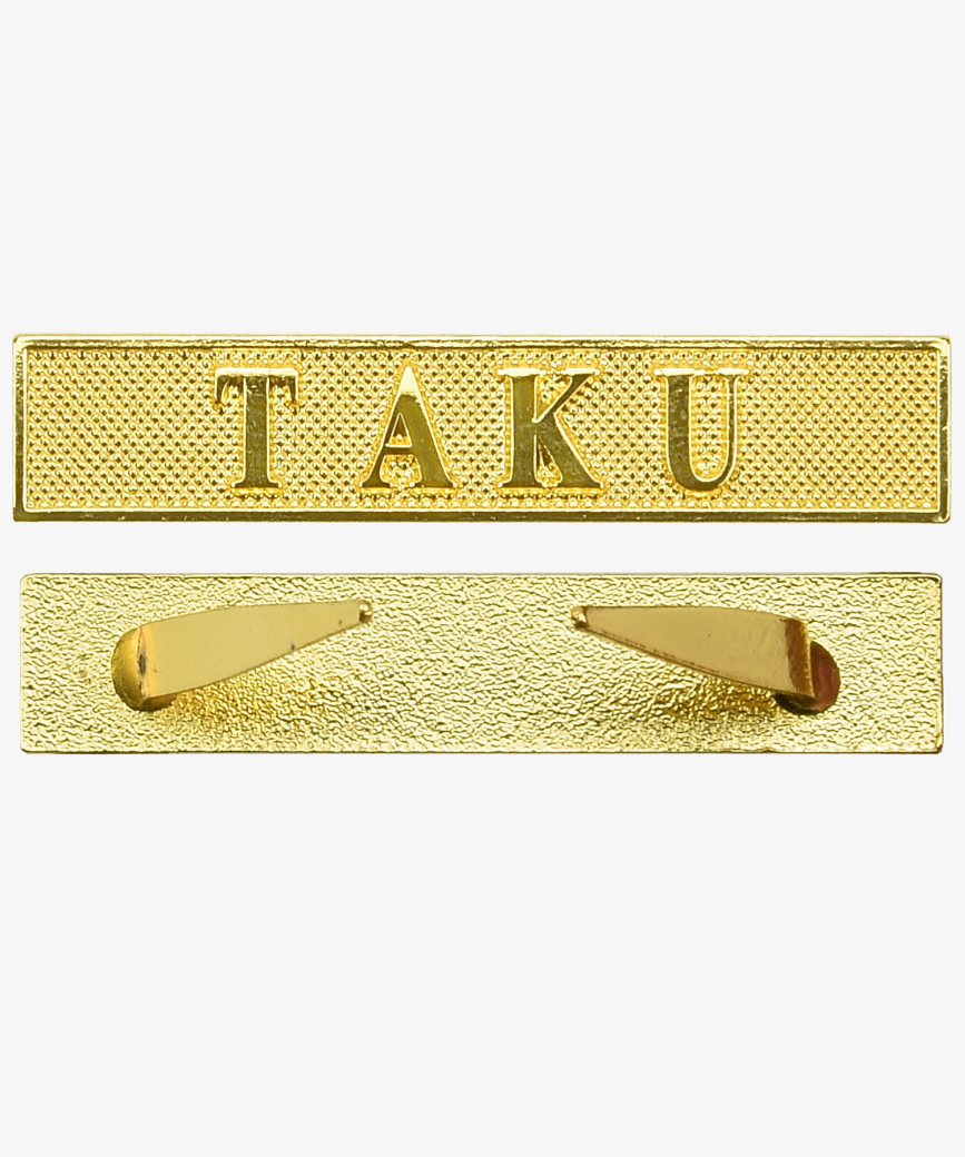 Gefechtsspange (TAKU) zur China Denkmünze